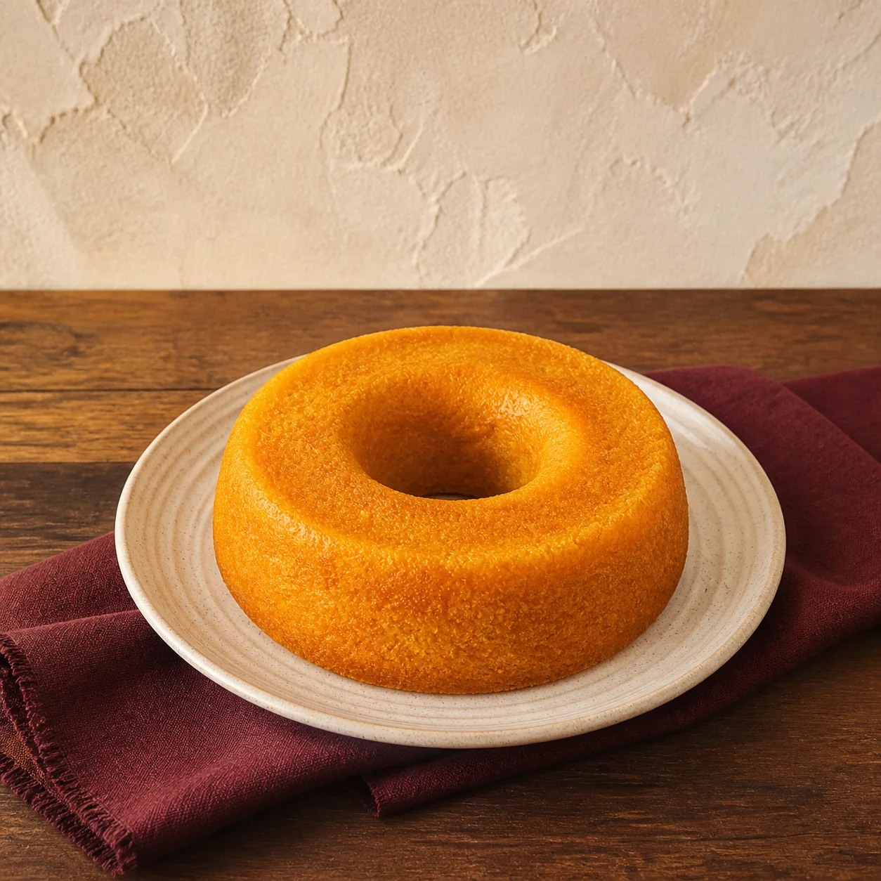 Bolo de flocão de milho com coco