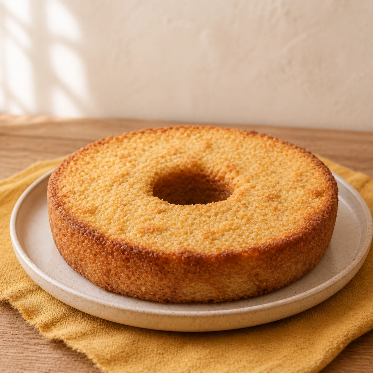 Bolo de fubá cremoso
