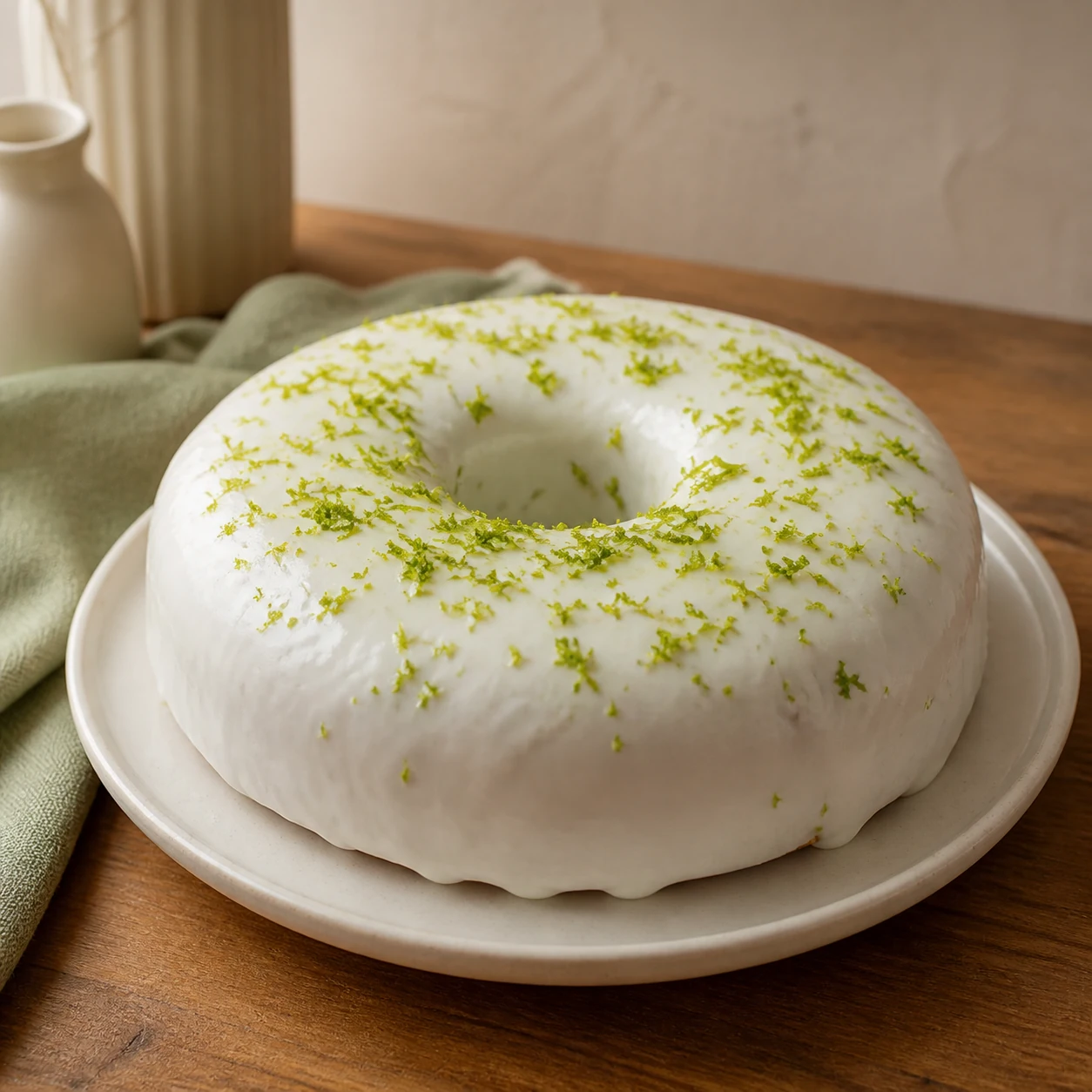 Bolo de limão com cobertura